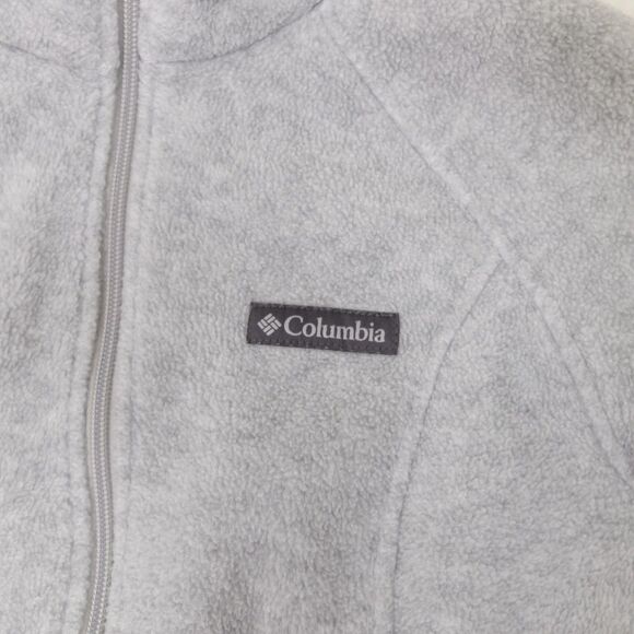 Columbia Cirrus Grey Heather Benton Springs Full Zip Fleece Jacket Size Small - Picture 7 of 14